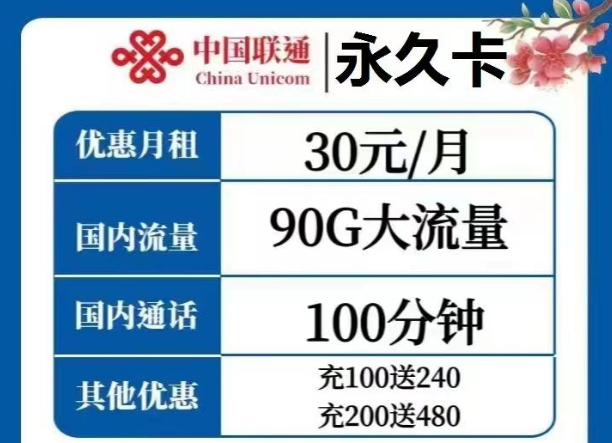 選擇哪種流量卡才是最優(yōu)？聯(lián)通永久卡30元、天慶卡19元月租|純通用流量+語(yǔ)音通話