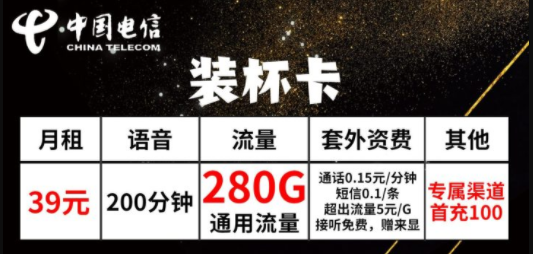 有合約期的流量卡就不好用？河北專用電信裝杯卡39元20G通用+260G省內+可選號